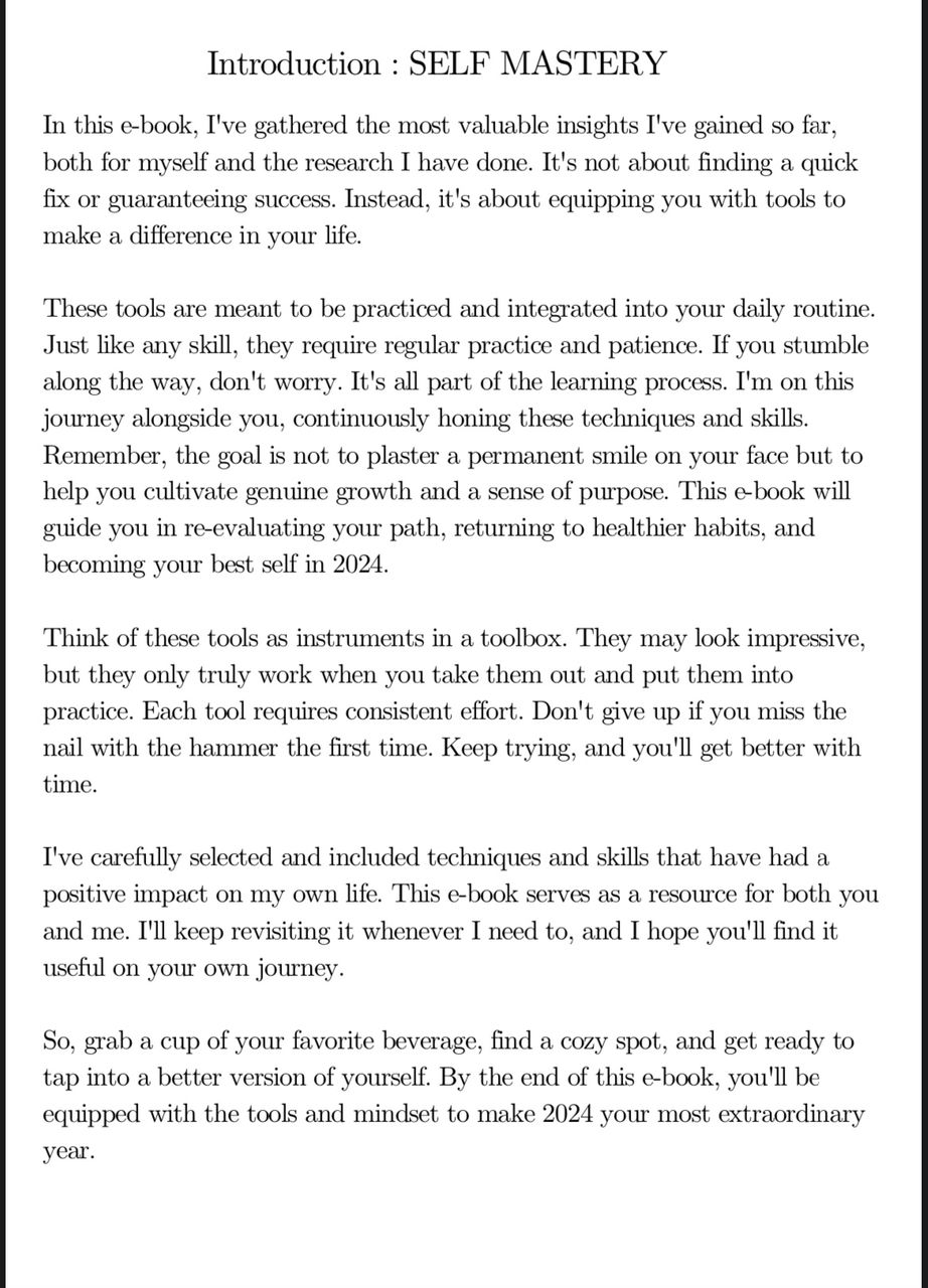Self Mastery: The Ultimate Guide to Becoming Your Best Self